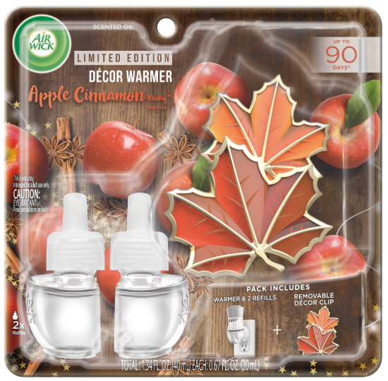 AIR WICK® Scented Oil - Apple Cinnamon Medley - Kit (Decor Clip) (Discontinued)